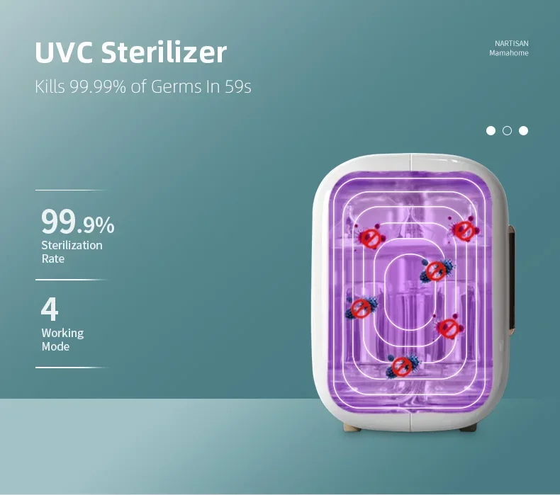 Baby Bottle Sterilizer Dryer Electronic Device Sterilizing Sanitizer Countertop Sterilized Storage Steriliser Cabinet