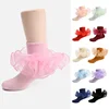 Ins Fashion Children's Dance Socks Princess Girls Frilly Sock Soft Infant Baby Socken Ruffle Socks For Kids School High Quality 2