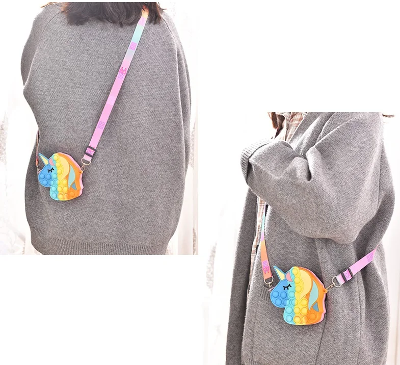 Squishy Fidget Toys Premium Unicorn Mini Shoulder Bag