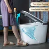 Smart Bidet Toilet,1.28 GPF Dual Flush, Auto Open & Close, Auto Flush, Foot Sensor, 1000 Gram MaP Flushing Score, Heated Seat 5