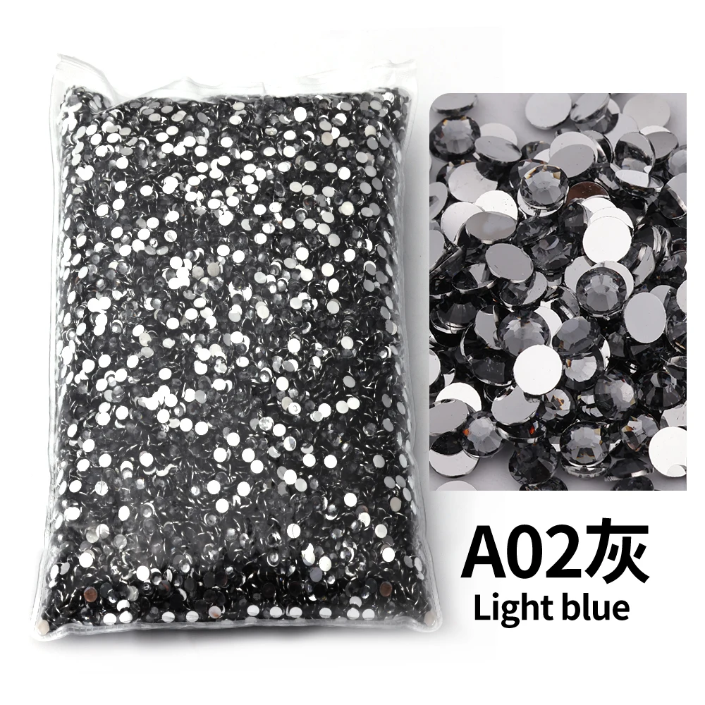 Variety Pack of Small Resin Rhinestones for Nail Art and DIY Crafts - Bulk Wholesale Flat Back Crystals