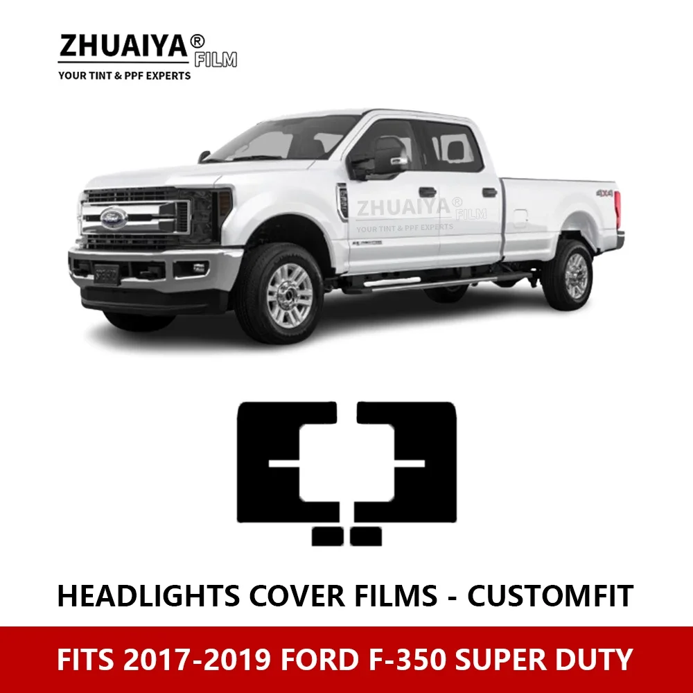 

Для FORD F-350 SUPER DUTY 2017-2019 Автомобильная внешняя фара с защитой от царапин PPF предварительно вырезанная Защитная пленка для ремонта автомобильных наклеек