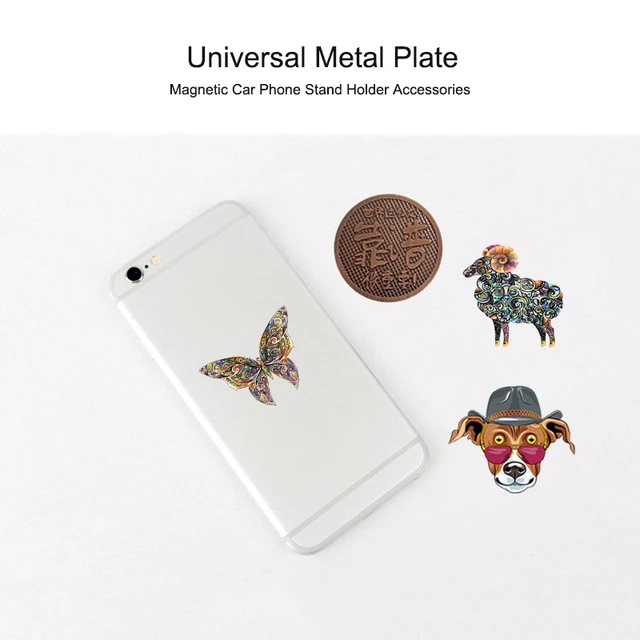 Metal Plate Magnetic Mobile Holder  Car Magnetic Phone Holder Metal Plate  - Holders & Stands - Aliexpress