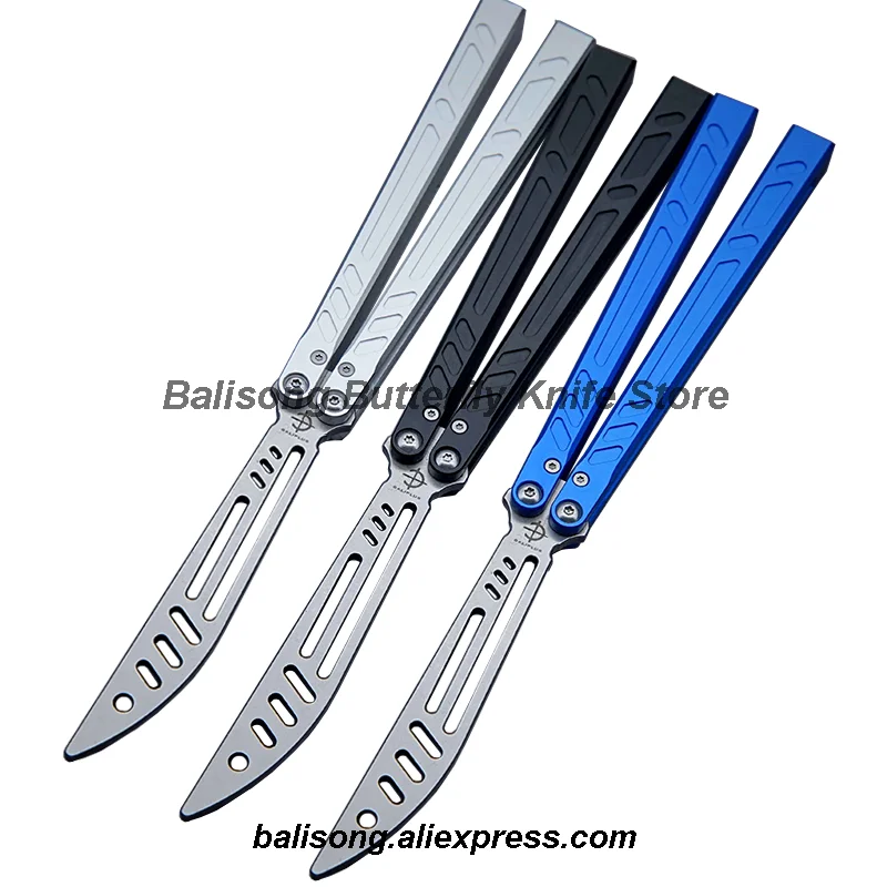 

Baliplus BRS Barebones Clone Balisong Flipper Trainer Butterfly Trainer Knife Channel Aluminum Handle Bushings System