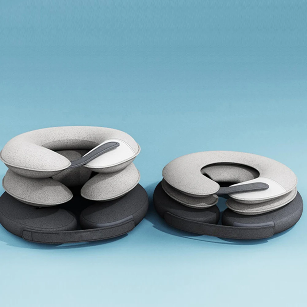 Iatabl Crvical Rlaxation Collar Sparat Iation Pump 3 Tubs Nck Dcomprssion Dvic Pain Rlif Soft for Old_voghion.com