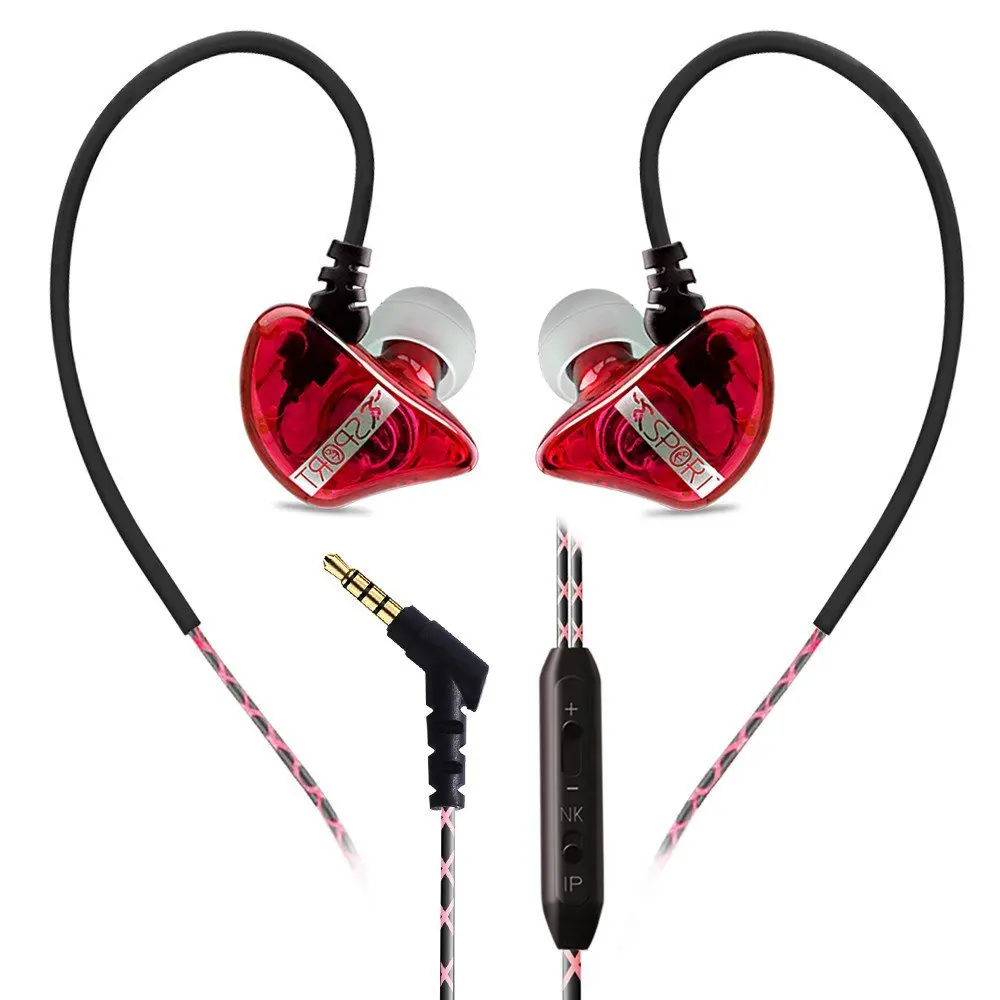 

X6B In-ear Hanging Type Bass Stereo Outdoor Sports Earphones 1 2 Meter Cable Headphone 3 5mm Headset