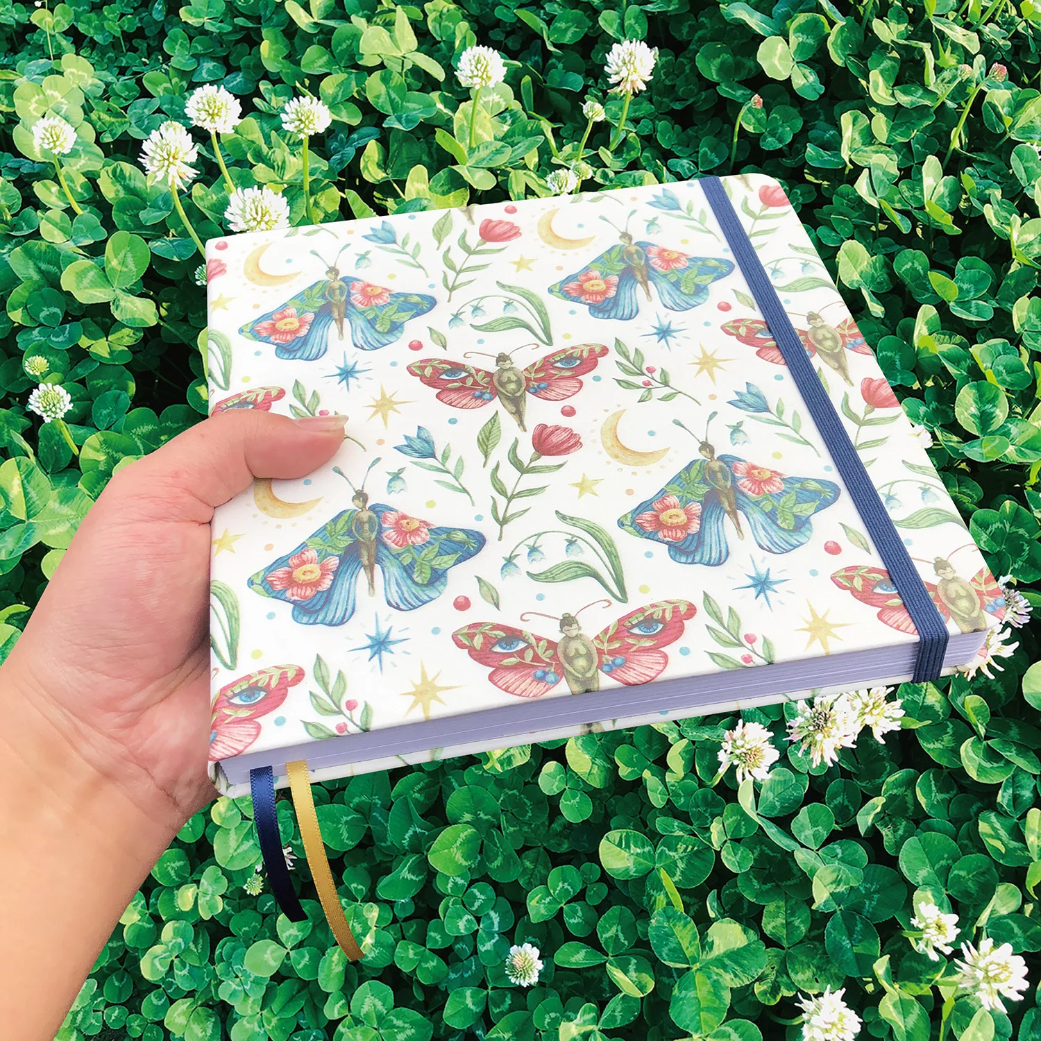 Quadrado Hardcover Sketchbook Jornal Página em Branco Papel de Bambu 8x8 180gsm - Imagem 6