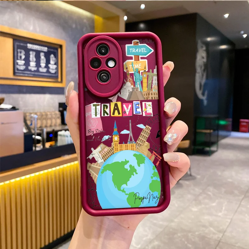Minimalist Summer World Travel Soft Phone Case