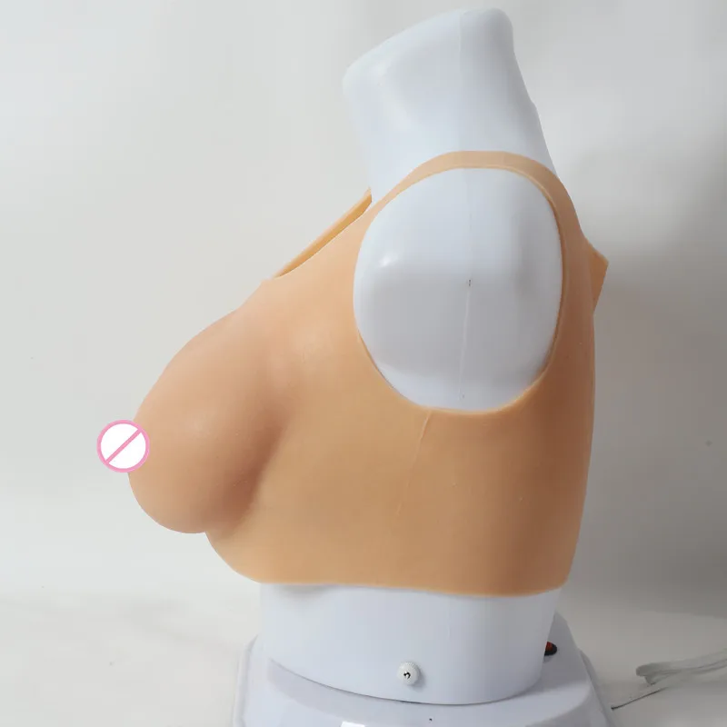 Sissy Artifical Huge Chest Silicone Breast Forms Boobs for Mastectomy Man Disguised as A Woman Transvestite Chest Wear Sex Toys