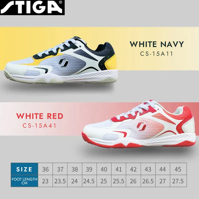 Table Tennis Shoes STIGA Table Tennis Shoes Men Women Brand New Ping Pong Sneakers Professional Anti-slip Durable Portable