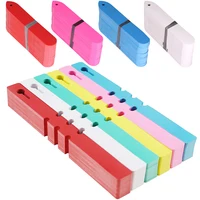 30-100PCS Gardening Garden Plant Nursery Hang Tag Label Plastic Identification Card Waterproof Ring Set Markers Reusable 1