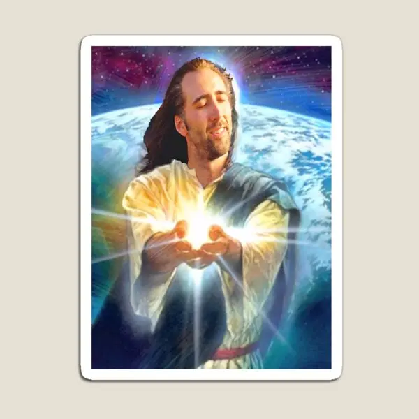 

Магнитная клетка с Иисусом для дома и детей, разноцветный магнитный держатель для игрушек, милый для детской фотобудки, забавный декоративный холодильник