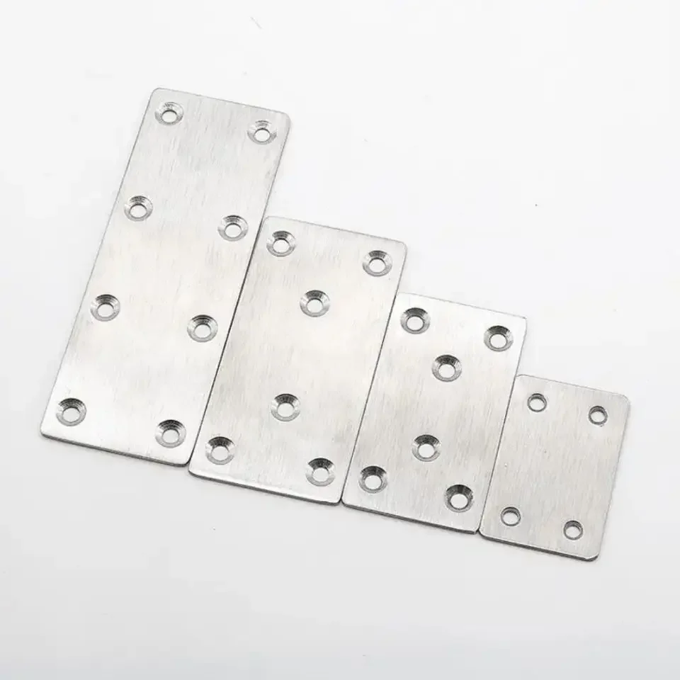 Description Picture 6 of itemStainless Steel Straight Piece Connecting Code One Word Iron Piece Flat Angle Piece Corner Code