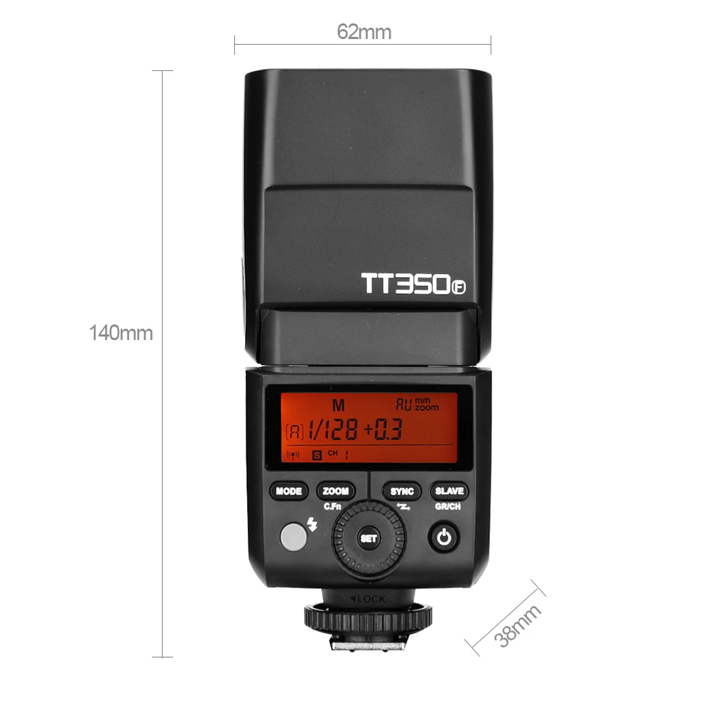 Godox TT350C TT350S TT350N TT350F TT350F TT350O Flash 2.4G HSS TTL Wireless Speedlite Flash for Canon Sony Nikon Olympus Fuji 3