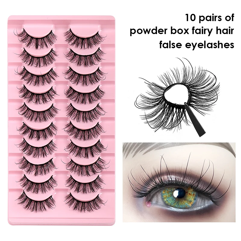 

10 Pairs Butterfly Fairy Hair Mink Eyelashes Fluffy, Soft, Naturally Reusable. 8D Eyetail Lengthens, Thickens, Curls