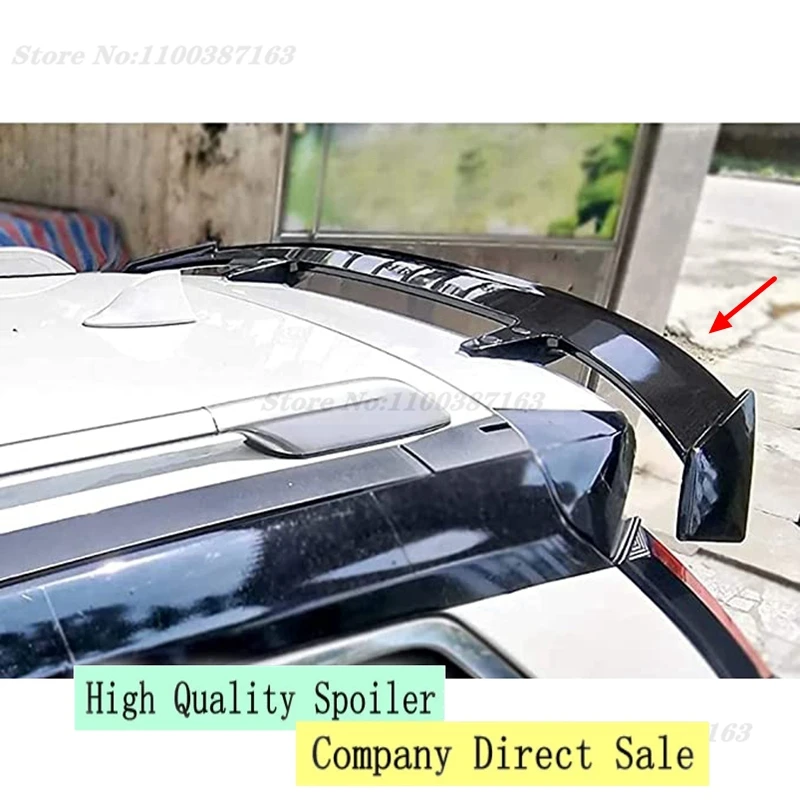 

Trunk Spoiler Type TE Carbon Surface Car Rear Trunk Wing ABS material Refit Accessories Spoiler For Hyundai Kona 2017 - 2020