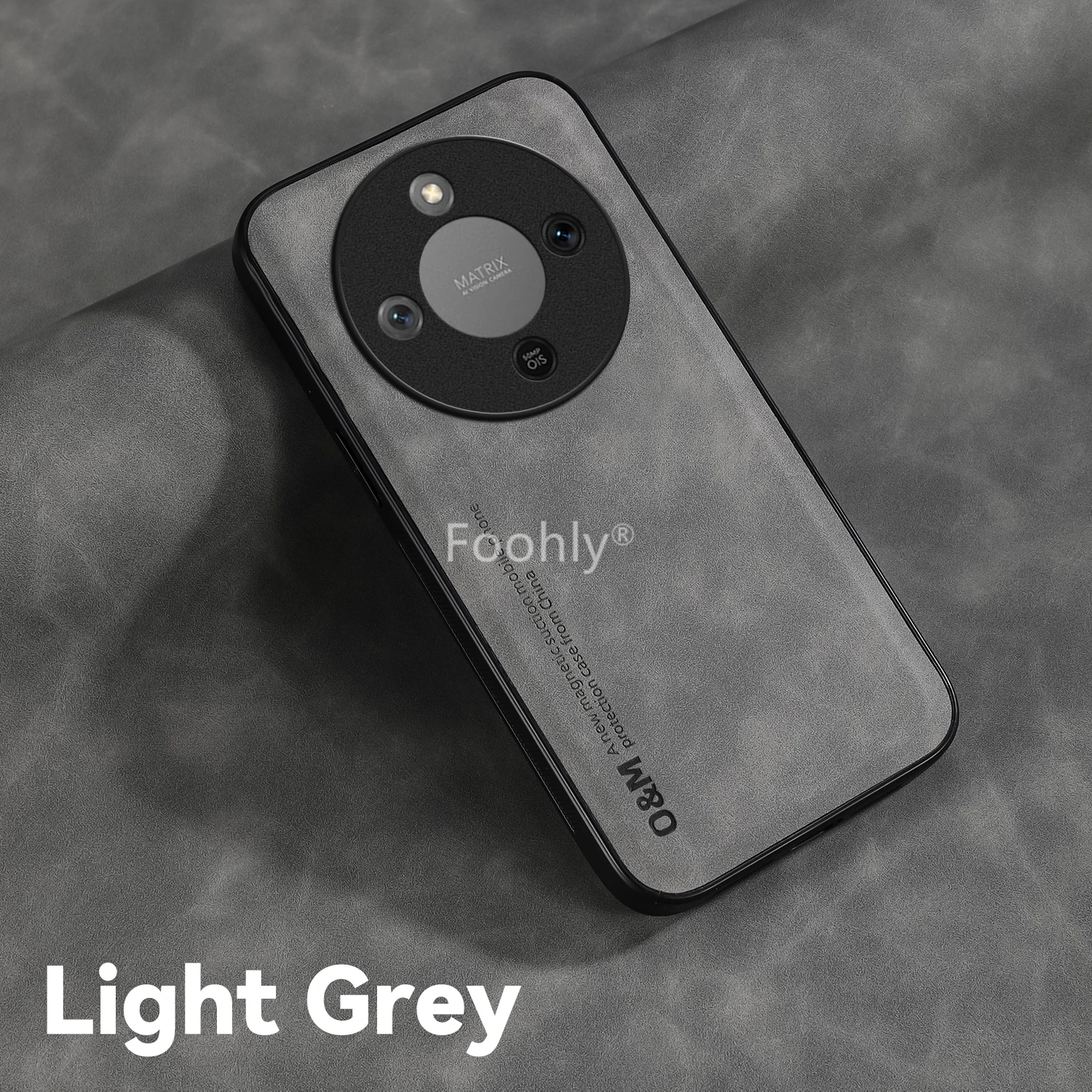 Nubuck Leather Shockproof Magnetic Protective Phone Case Cover
