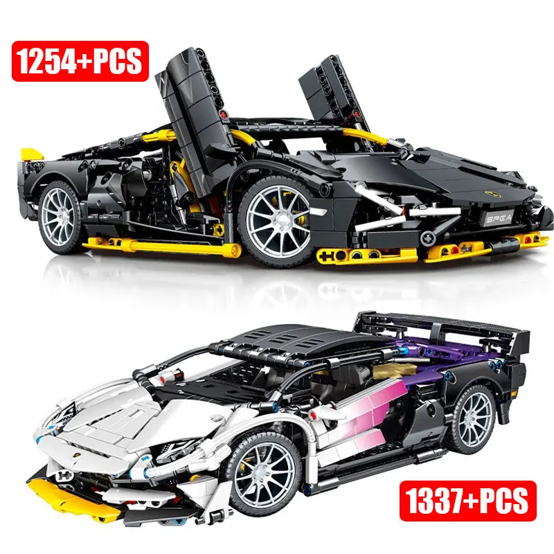 

MOC Technical Super Speed Sport Car Building Blocks Famous Vehicle Racing Car Assemble Bricks Toys Gifts For Adult Boys Birthday