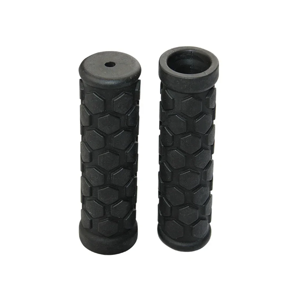 2pcs Bicycle Handle Handlebar 22mm Anti-Slip Shock Absorption Rubber Bike Grip Haddle Bars Black Comfortable Cycling Accessories bicycle handlebar grips,bicycle handlebar