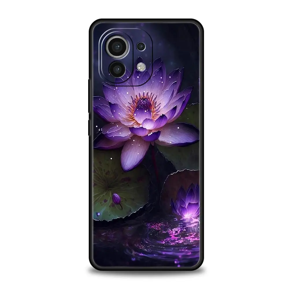 Luxury Lotus Flower Soft TPU Phone Case