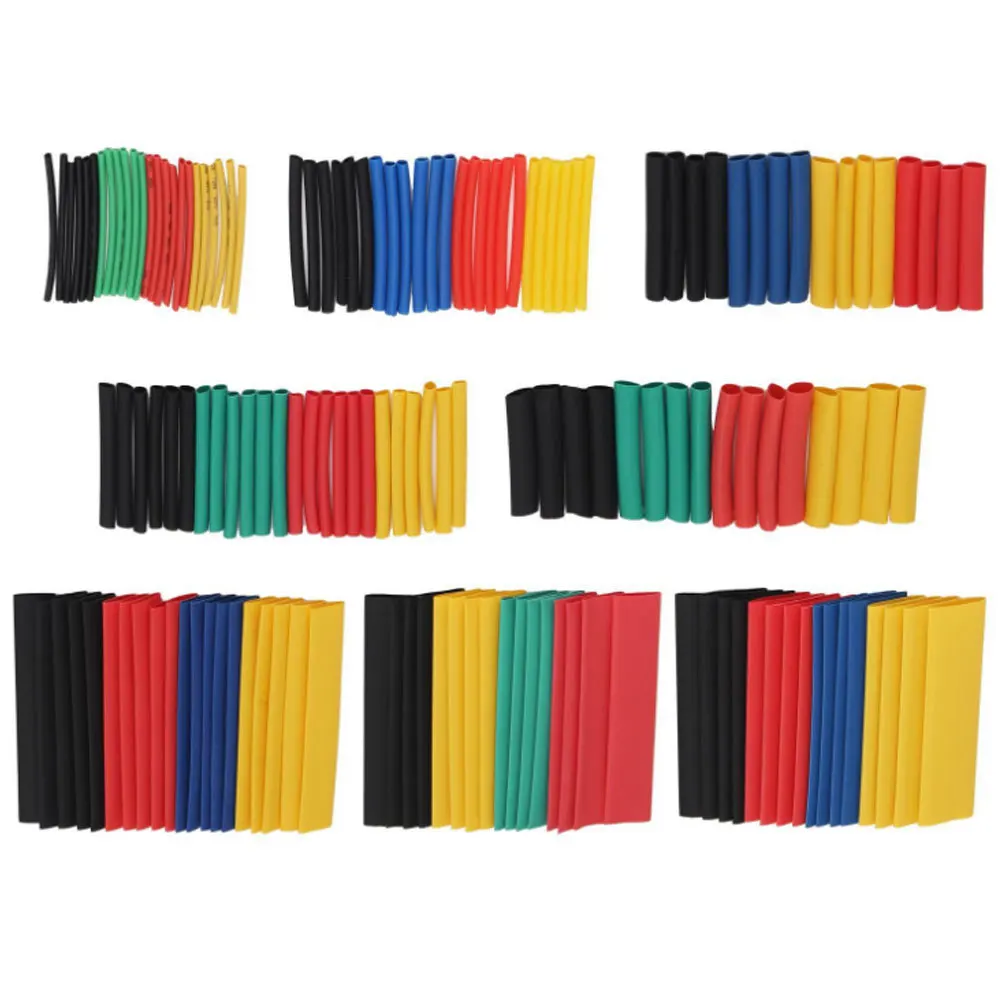 328 Pcs/Pack Colorful Assorted Heat Shrinkable Tube Tubing Wrap Set Combo