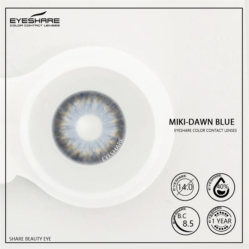 EYESHARE 1 Pair Colored Contact Lenses Natural Look Fast Delivery Brown Eye Lenses Gray Contact Green Eye Lenses Blue Lenses