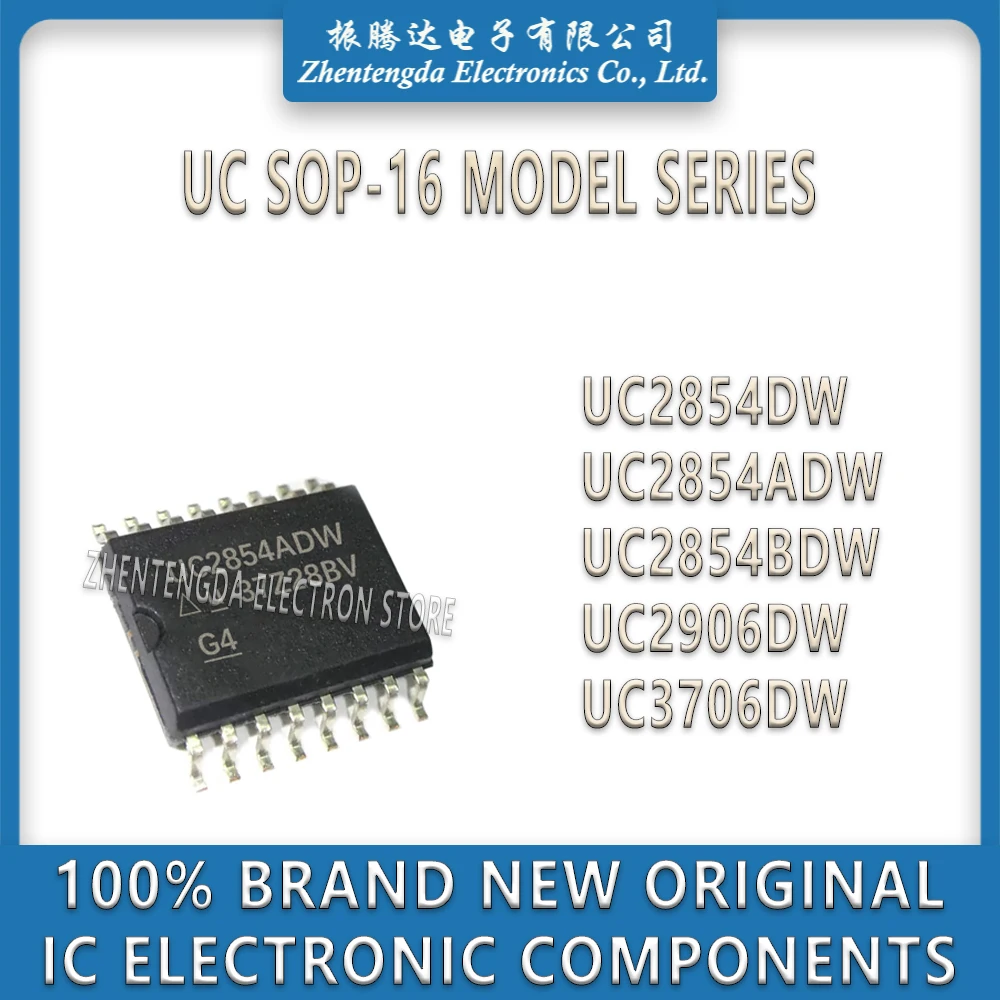 

UC2854DW UC2854ADW UC2854BDW UC2906DW UC3706DW UC2854 UC2906 UC3706 IC Chip SOP-16