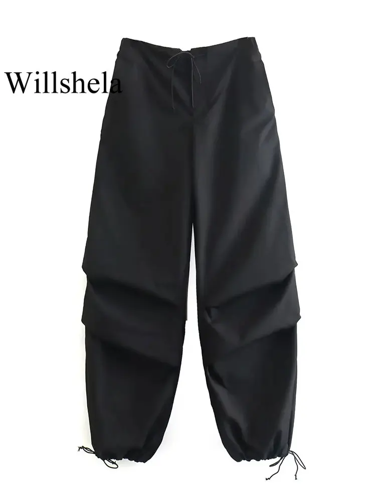 Looking for Willshela Women Fashion Parachute Cargo Pants Vintage ...