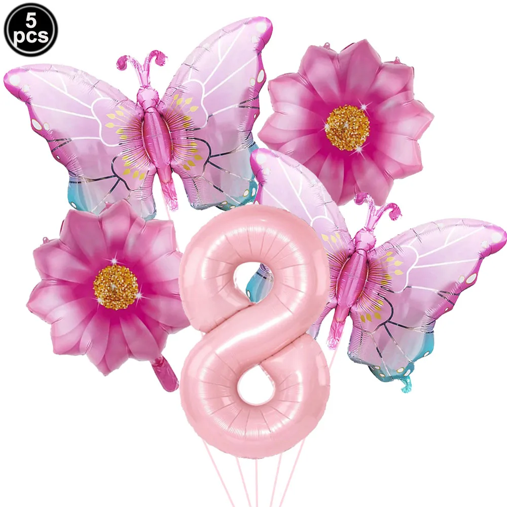 Colorful Butterfly Foil Balloon Set - Party & Event Decorations