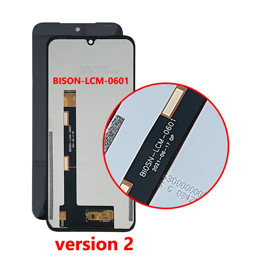 Sf46db067c50f44059e6657a4ec4b6b2a8 For UMIDIGI BISON 2021 Display LCD Front Touch Screen Panel Replacement For BISON LCD Screen Free Glass Film + Glue