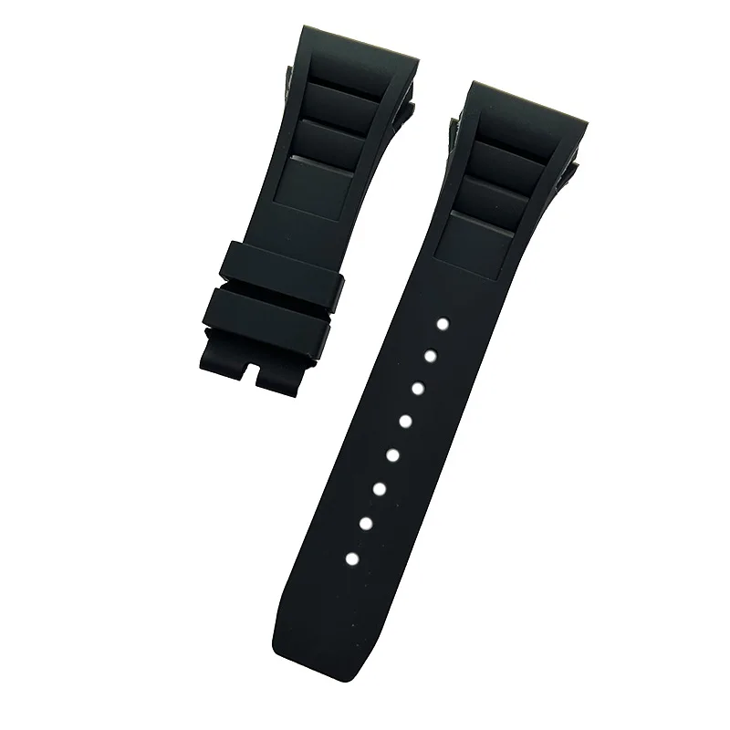 Yeni 25mm kırmızı siyah yeşil gri mavi sarı turuncu kauçuk Watchband için Richard rmkayış için RM011 Bracelet bilezik saat kayışı