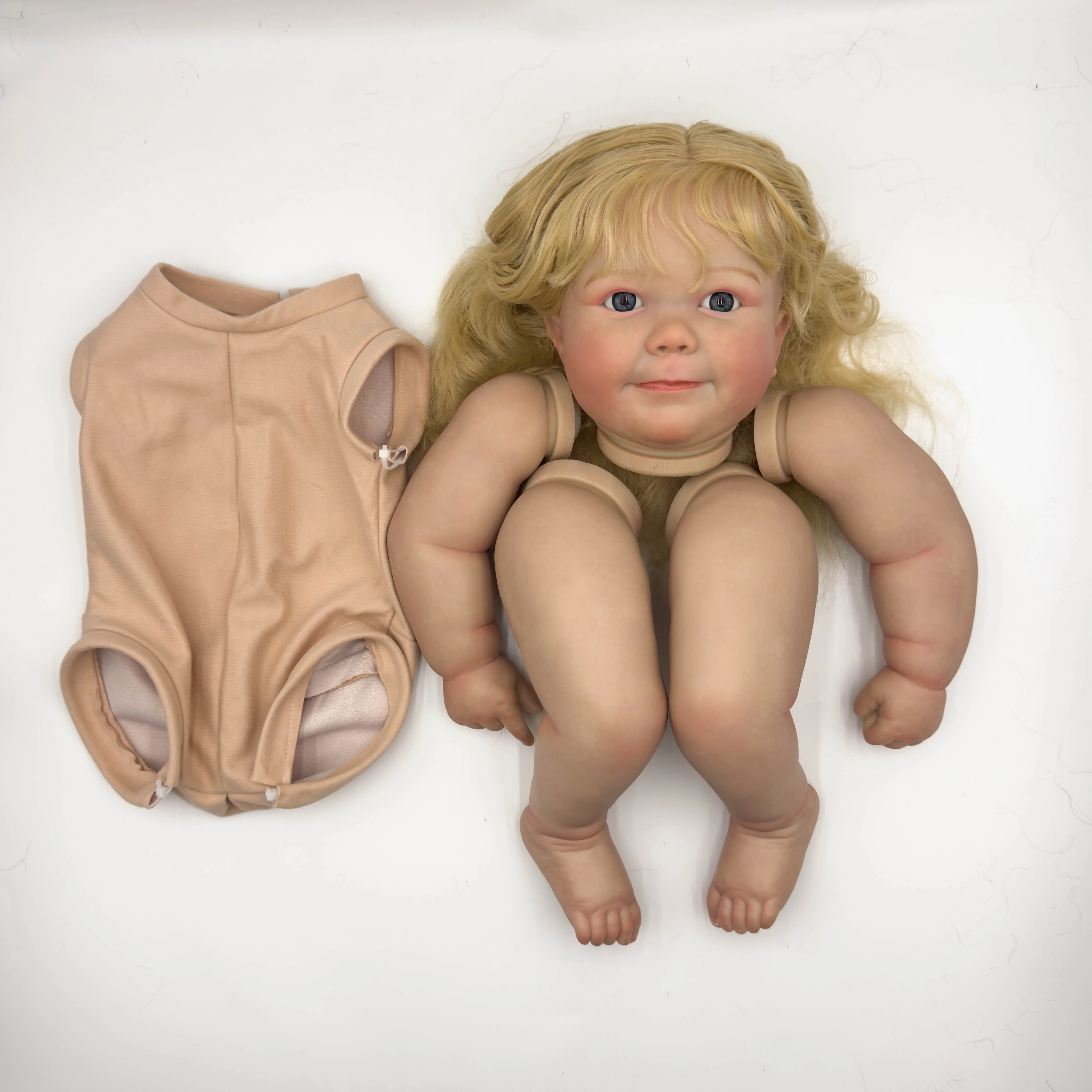 NPK 실물 같은 완제품 인형 크기, 이미 그려진 인형 부품, 천 바디, 6 월 깨우기 DIY 장난감, 어린이용 선물, 26 인치