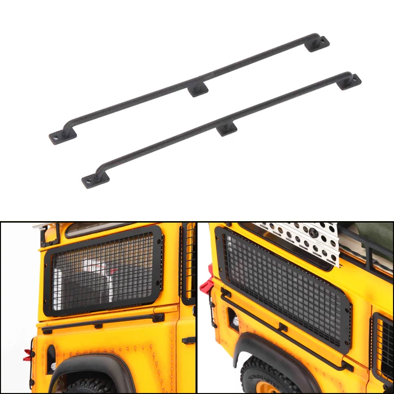 2Pcs Car Shell Side Armrest Metal Railing For 1/10 Rc Crawler Car Traxxas Trx4 Defender Rc4Wd D90 Diy Parts