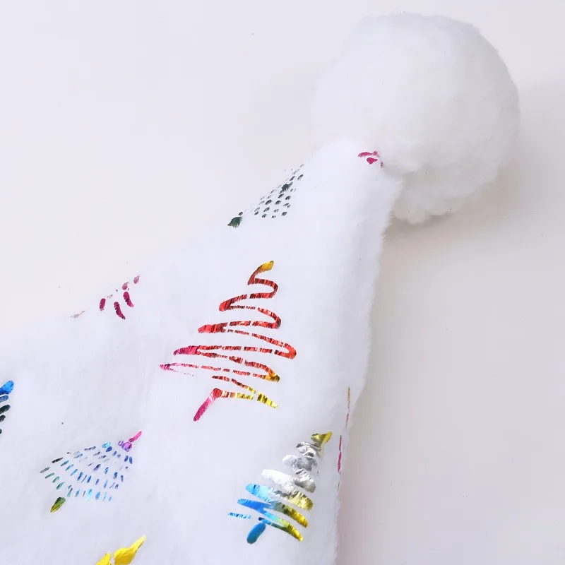 New Santa Hat For Adults Big Santa Hat Comfort Plush White Velvet Unisex Child Christmas Women Man Holiday