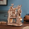 Robotime Rokr Printing Press 3D DIY Puzzle Gifts for Boyfriend Family Wooden Toys with LED Light Building Block Kit Play LK602 2
