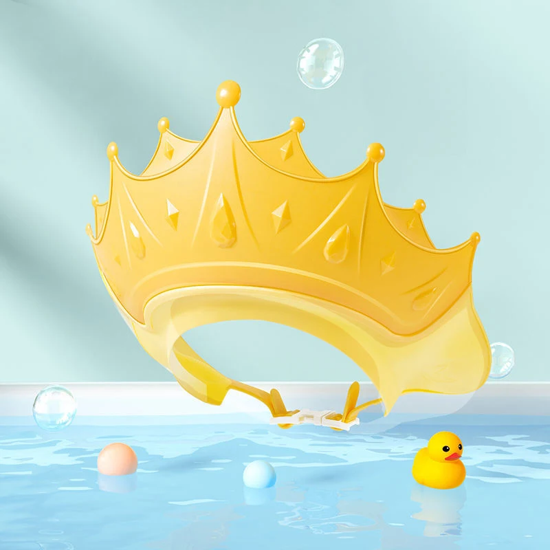 Baby Swim Shower Cap Adjustable Bath Shampoo Eye Protection Head Water Cover Baby Care Wash Hair Shower Cap For 0-6 Years Kids hair wash hat shampoo shower cap hair wash shield bath tool