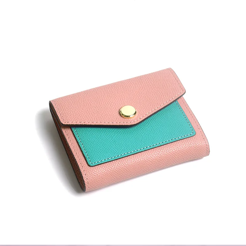 

Women Wallets Luxury Brand Small Coin Purse Hasp Card Holder Genuine Leather Wallet for Female Quality Money Bag ID Card Holder