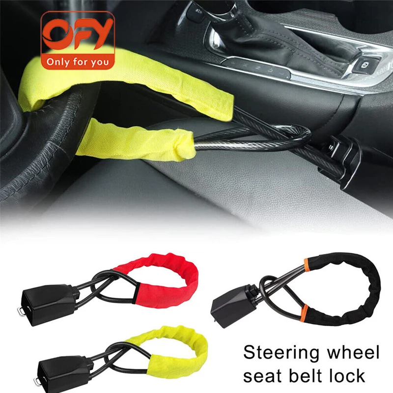 Car Steering Wheel Lock Seat Belt Lock Anti-theft Device For Car