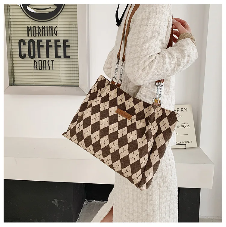 Luxury Designer Handbag Canvas Tote Bags for Women Shoulder Bag