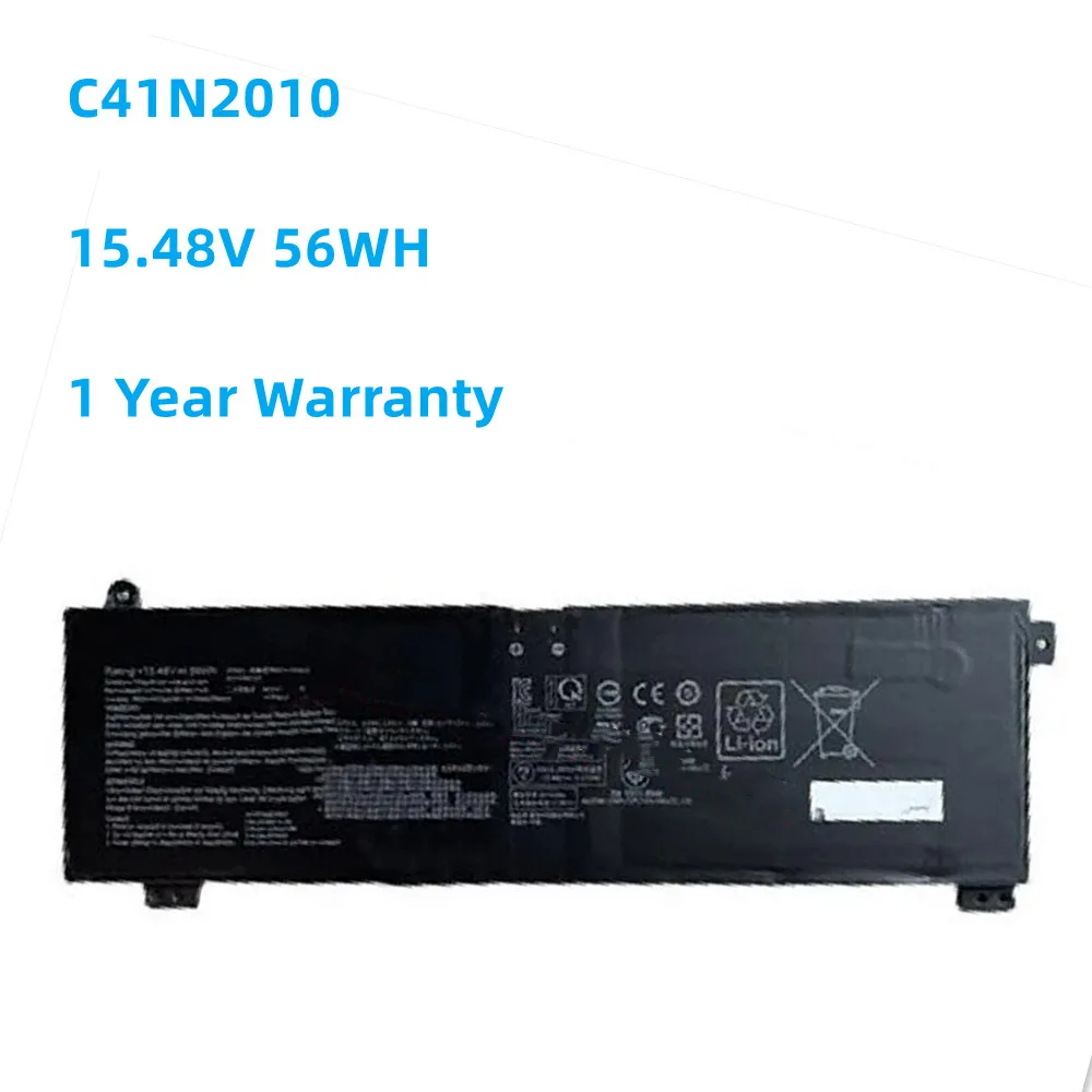 Nuovo C41N2010 Batteria Per Asus G713Qe-Hx023 G713Qe-Hx031 Rog Strix G15 G513Ih-Hn002T G513Ih-Hn006 G17 15.48V 3620Mah 56Wh