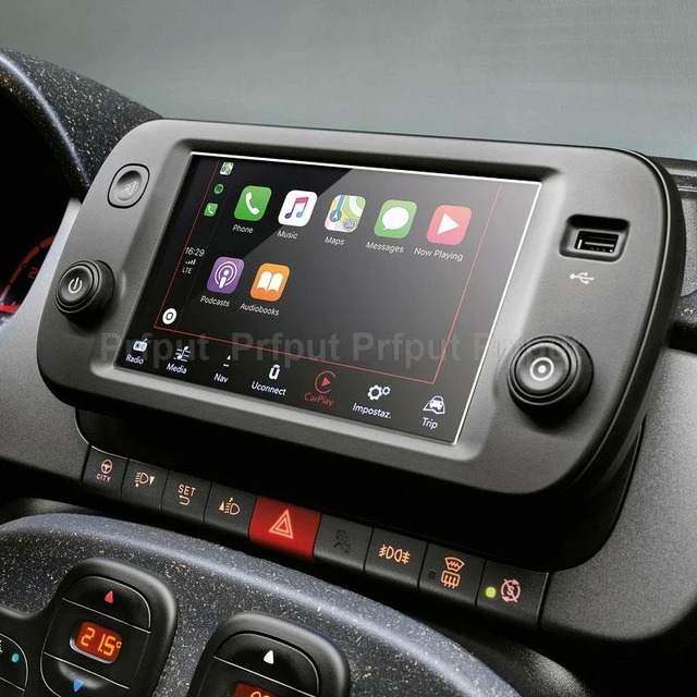 Pellicola di protezione dello schermo in vetro temperato per Fiat Panda  2021 7 pollici autoradio GPS navigazione accessori interni - AliExpress