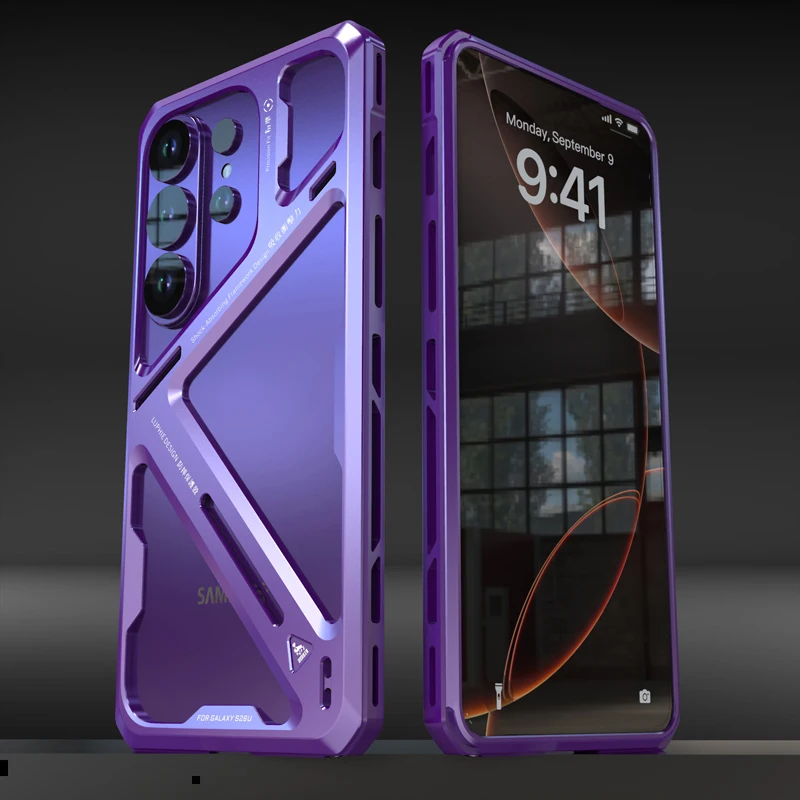 Ultra Light Armor Shockproof Aluminum Alloy Back Cover Case