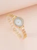 Simple And Fashionable Women's Quartz Watch With Rhinestones 3