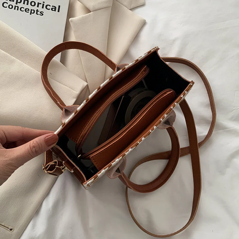 Crossbady Taschen für Frauen 2022 Neue Damen Handtaschen Plaid Muster Geldbörse PU Leder Kette Schulter Tasche hand tasche_voghion.com