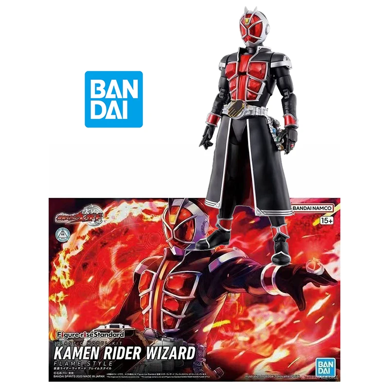 

Bandai Genuine Figure-rise Standard KAMEN RIDER WIZARD Flame Style Assembled toy Model kit Mobile suit Christmas birthday gift
