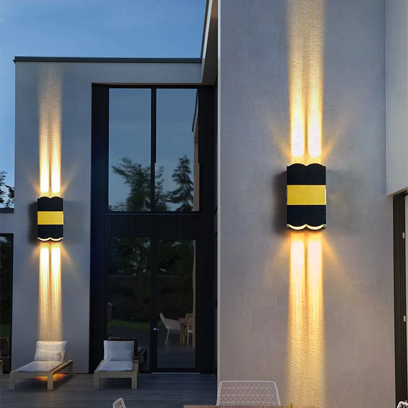 Aluminum Alloy Wall Lamp Indoor and Outdoor LED up And Down Emitting Wall Lamp garden Balcony Wall Lamp Waterproof Wall Lamp
