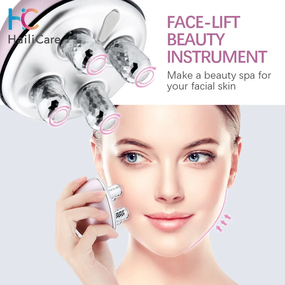 Electric3DFaceLiftRollerMassagerEMSMicrocurrentsFacialLifting