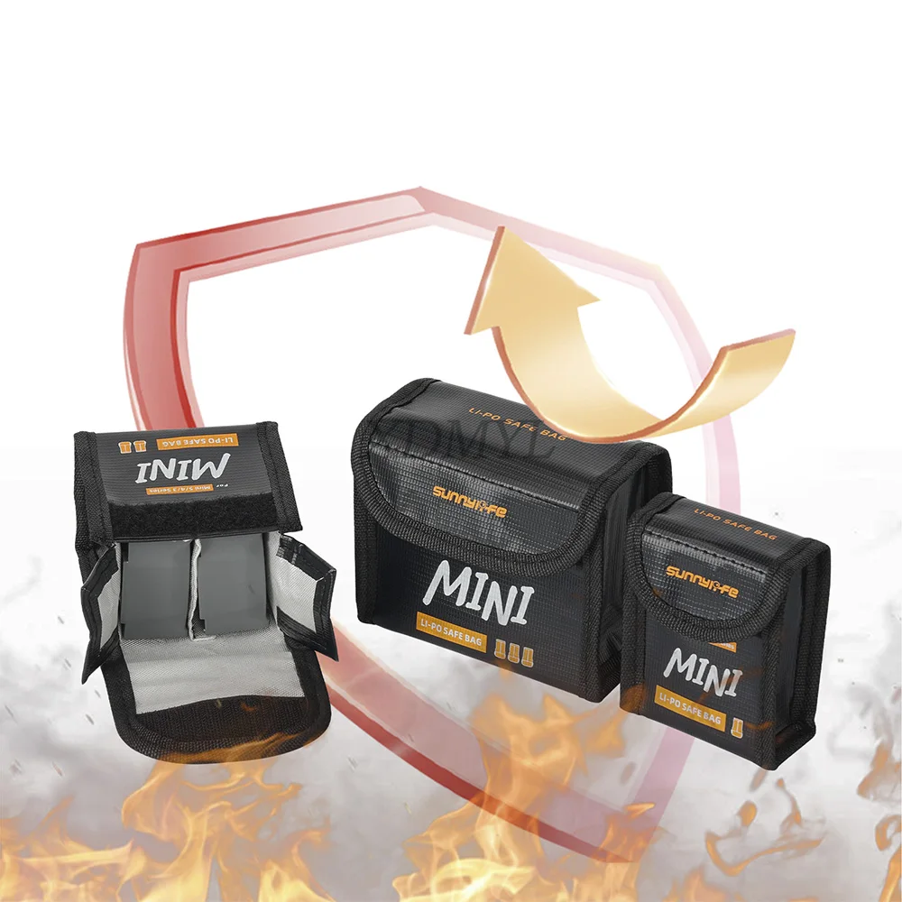 Sac anti-explosion batterie drone ignifuge pour DJI Mini 5/4/3 Pro, Lito 1/X1