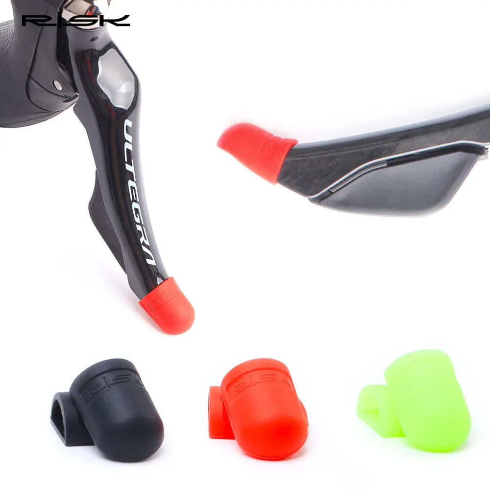 RISK Silicone Bicycle Shift Handle Cover For Road Bike Shifting Lever Protection Sleeve  Derailleur Cycling Accessories