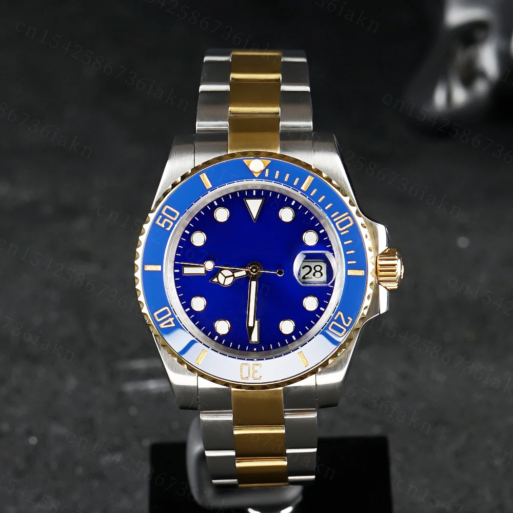 2022 Fashion New 40mm Men's Leisure Sports Sapphire Mirror Stainless Steel Material Waterproof Automatic Mechanical Watch